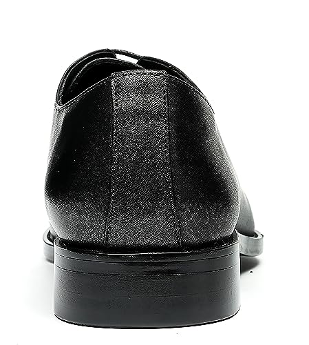 Santimon Mens Oxfords Wedding Dress Genuine Leather Whole Cut Derby Formal Business Fashion Casual Prom Shoes for Men4