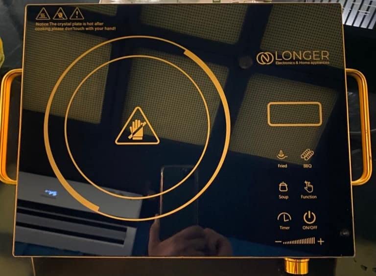 Longer Infrared Glass Induction Cooktop Touch Panel 2000 Watt with