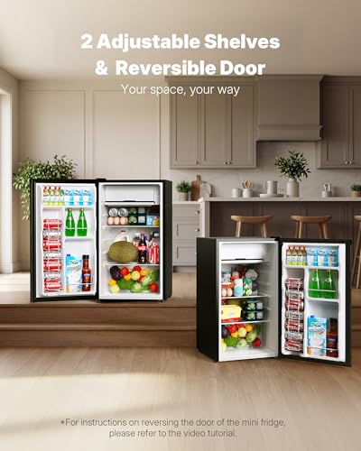 Upstreman 3.2 Cu Ft Mini Fridge