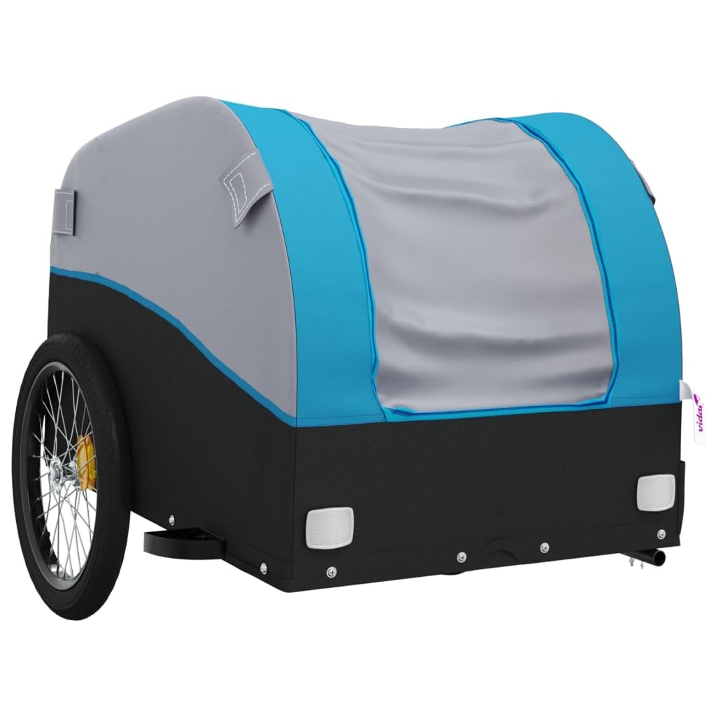 Remolque para Bicicleta Hierro 45 Kg Negro Amarillo
