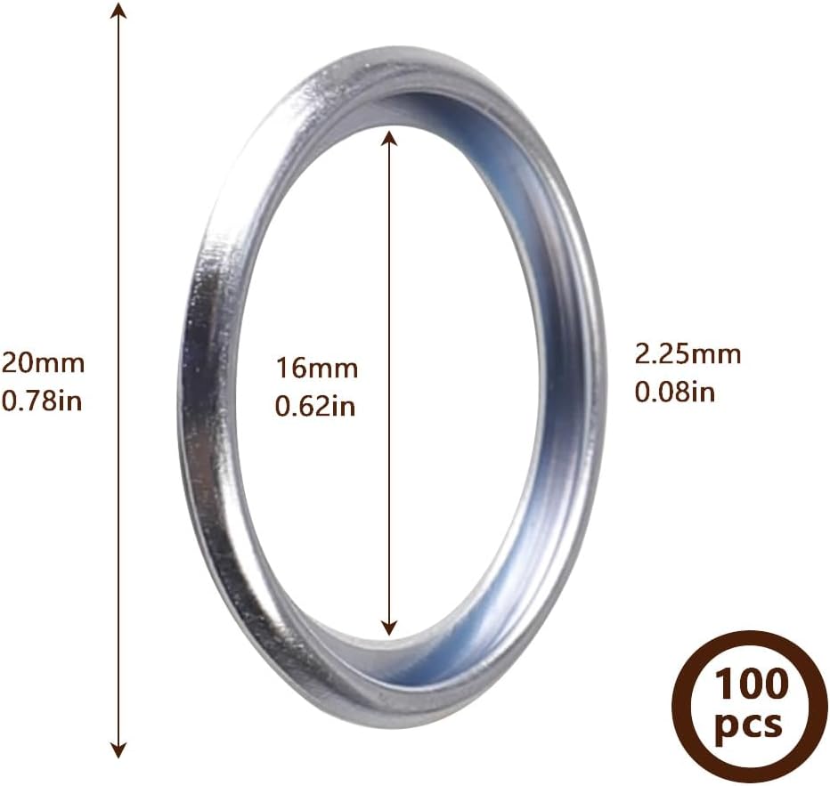 100PCS 16mm 803916010 Transmission Fluid and Oil Drain Plug Crush Washer Gasket Seal Compatible with Subaru models Replace 803916010 095159 21677 17000700