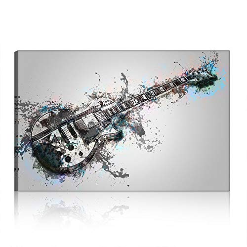Annick Goutal Pintura De Guitarra Eléctrica En La Pared Música Abstracta Arte De La Pared Imágenes De Lienzo para La Sala Cuadros Decoración (Sin Marco,30_x_50_cm)