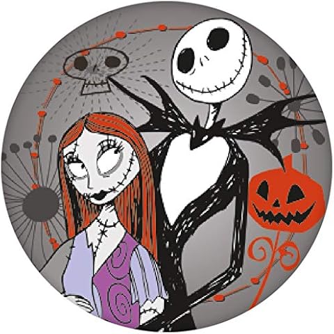 The Nightmare Before Christmas Jack & Sally 25mm Button Badge Cover