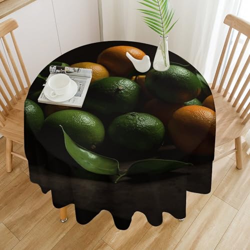 Nappe ronde 127 cm imperméable et antitache pour table de salle à manger - 4