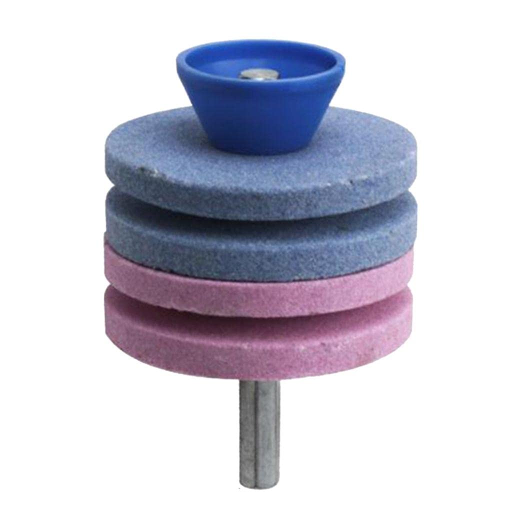 Lawn Mower Blade Sharpener Grinder Wheel Stone for Power Drill Blue and Pink Home & Garden | Tools | Hand Tools | Other Hand Tools