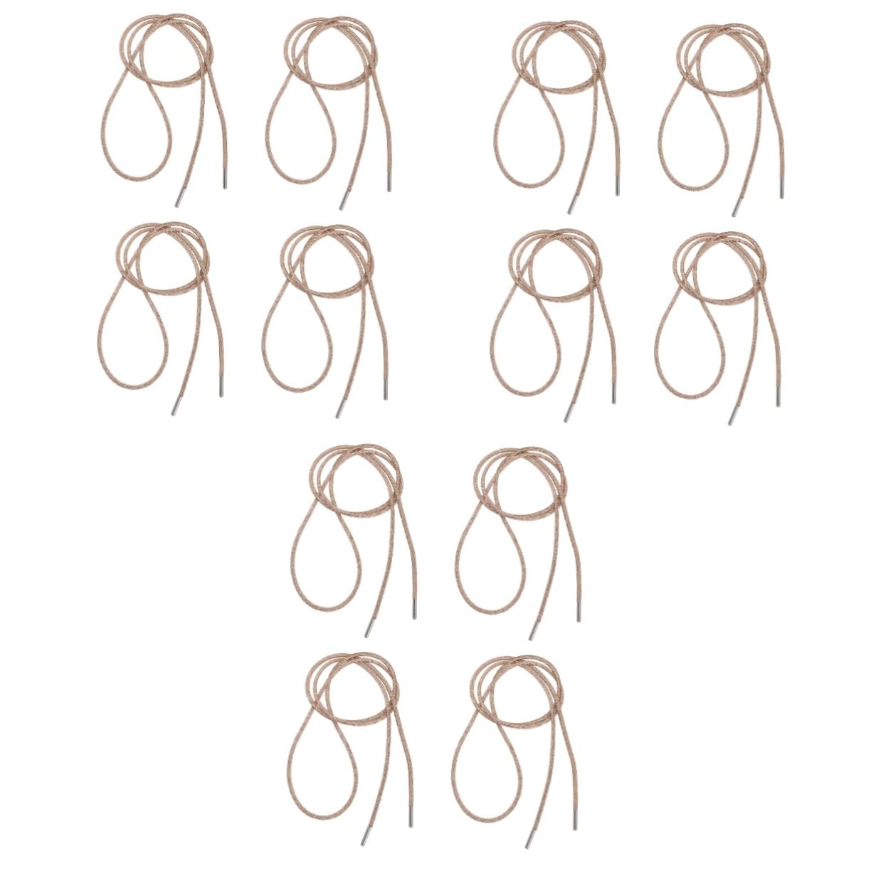 SHERCHPRY Lot de 12 lacets élastiques en strass pour femme
