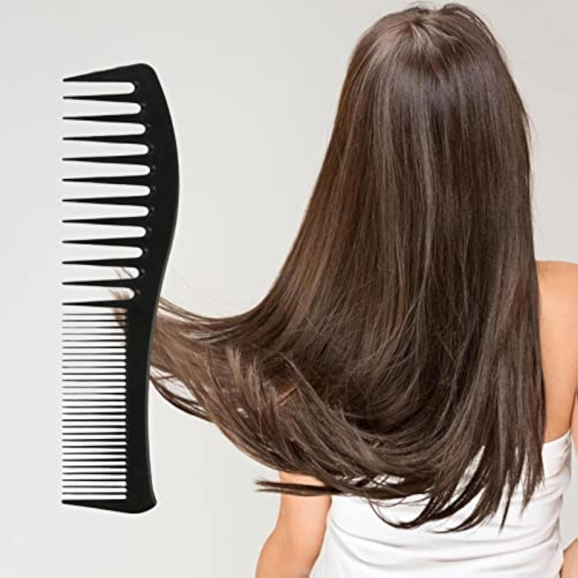 Hair Cutting Comb for Straight & Curly Hair, Black