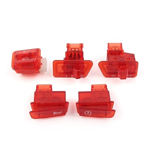 GZYF Botón de control de interruptor de motocicletas, impermeable, intermitente, encendido, encendido, bocina, tapa para interruptor de bocina,
