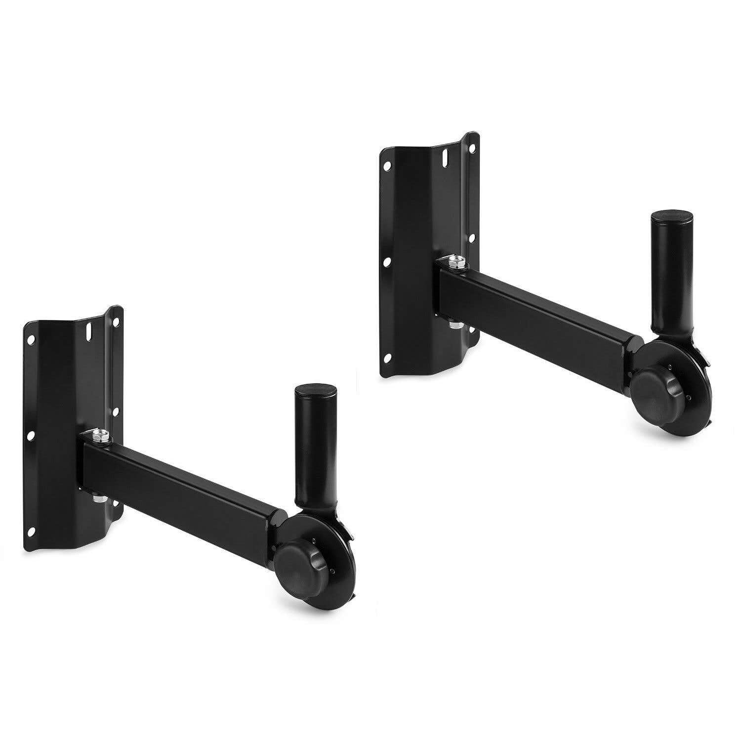 Vonyx WMS-05-2 Supports Muraux Réglables pour Enceintes 25kg Max, Insert Standard 35mm, Rotation 180°, Angle Verticale 30°-90°, Idéal pour Placer vos Enceintes pour une Meilleure Diffusion du son