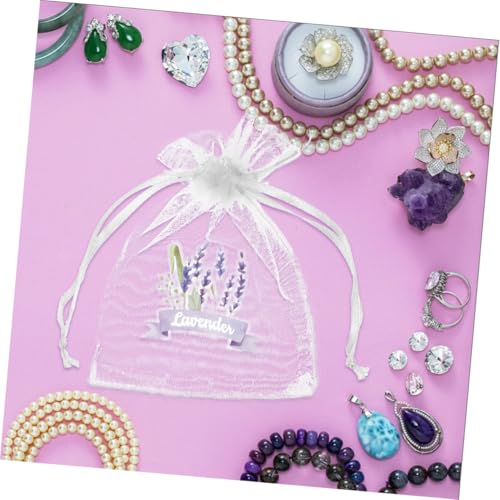 20 bolsas de saco con cordón para lavanda miniatura 5