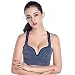 ROPALIA Seamless Yoga Sports Bra No Rims Padded Push Up Racerback Fitness Tank Top Dark Grey S