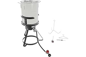 GasOne Outdoor 30 Quart Cast Iron Turkey Fryer DLX