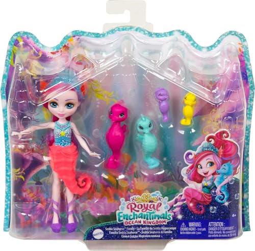 Set Familiar Enchantimals con Muñeca Sedda Seahorse y 4 Figuras miniatura 7