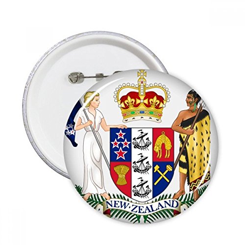 Pins Nouvelle-Zélande Océanie Badge Rond XXL Bouton Décoration pour Vêtement