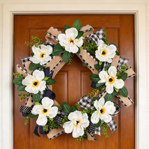 Belle couronne de fleurs haut de gamme grand format pour salon chic