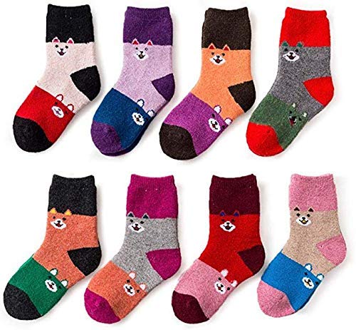 Fashiol Baby Boys/Girls Summer Wear Printed Soft Crew Wool Kids Socks Animated Cartoon Designed Anti-Slip Moje (0 months Till 1.5 Years) - Pack of 2 Pairs