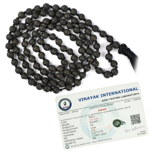 Image of Reiki Crystal Products Natural Reiki Feng-Shui Mala Necklace 6 mm Crystal Stone 108 Bead Jaap Mala for Men and Women