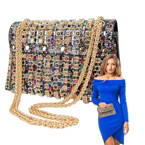 Sac à main en strass pour femmes pour sublimer une robe de soirée simple