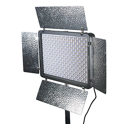 Panneau vidéo LED-420B bicolore avec télécommande sans fil pour caméra
