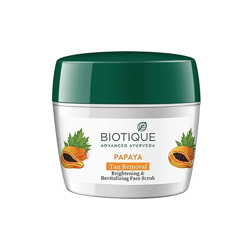 Biotique Exfoliante revitalizante del retiro del bronceado de la papaya 235gm I todo tipo de piel disponible en Yaxa Colombia