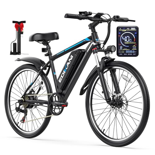 Electric Bike for Adults, Peak 1500W Ebike 26" Electric Mountain Bike 70 Miles Range, 648Wh Removable Battery, 40KMH Fast Commuter Electric Bicycle for Men, Lockable Front Suspension, 7-Speed Gears