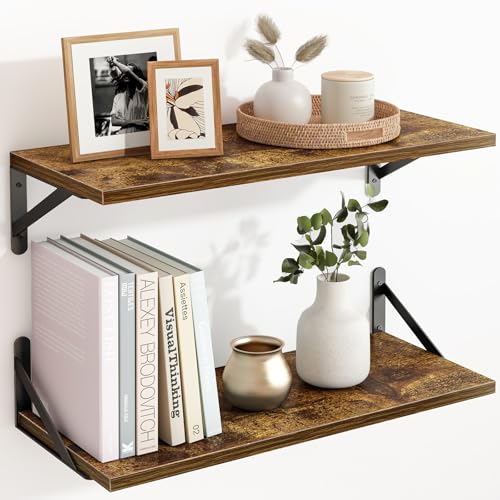 Fixwal Floating Shelves for Wall, 24 Inch Wide x 10
