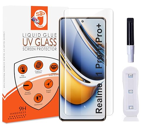 STP FEEL® Premium UV Tempered Glass Screen Protector Guard Compatible For Realme 11 Pro 5G / 11 Pro Plus 5G (6.7 Inch, Pack of 1) Full Adhesive UV...