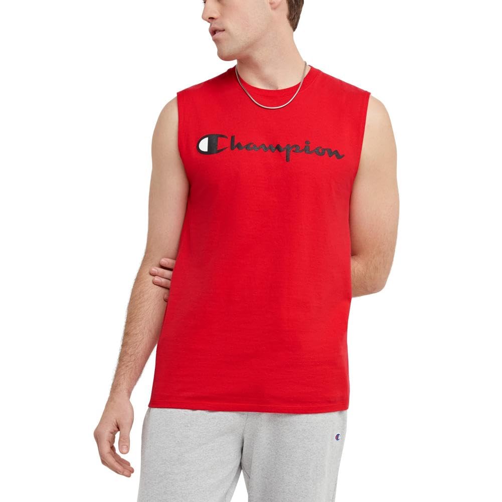 Championmens Graphic Jersey Muscle Shirt