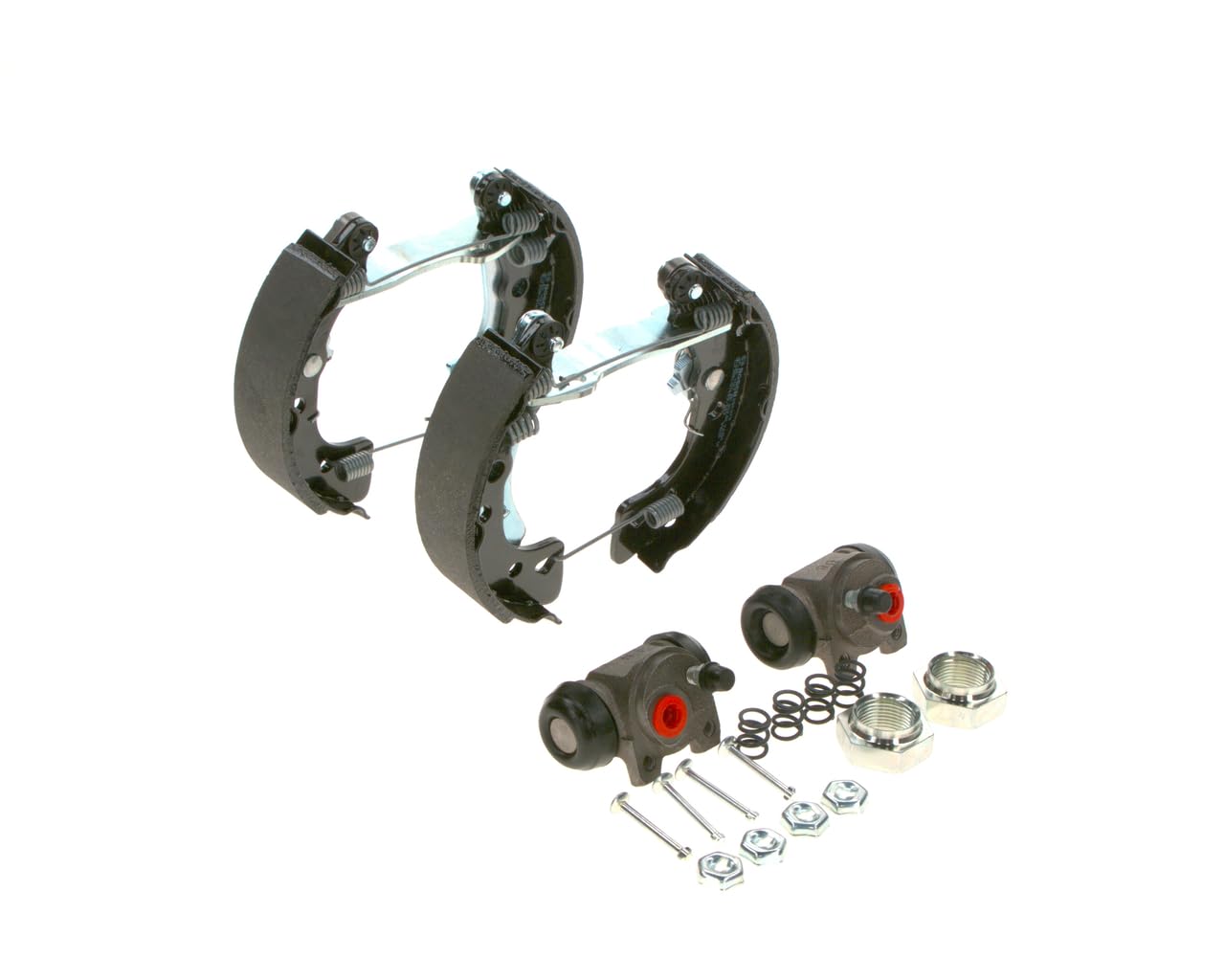 Bosch KS027 Kit Super Pro - Kit de frein à tambours arrière - 1 jeu complet prémonté, 2 cylindres de roue, 4 mâchoires de frein