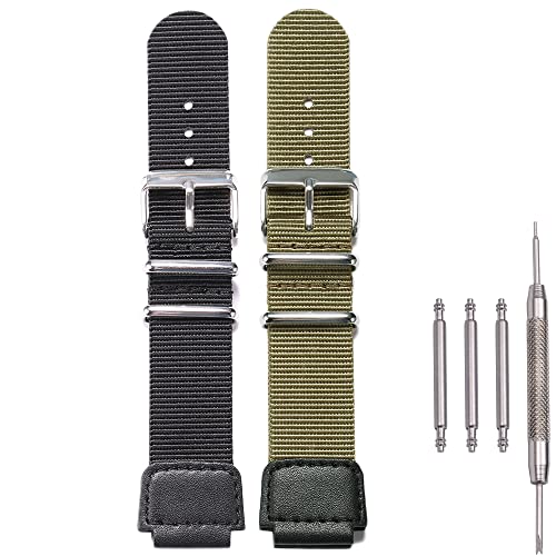 Bracelet rechange 18mm nylon et acier pour remplacer votre montre Casio cassée