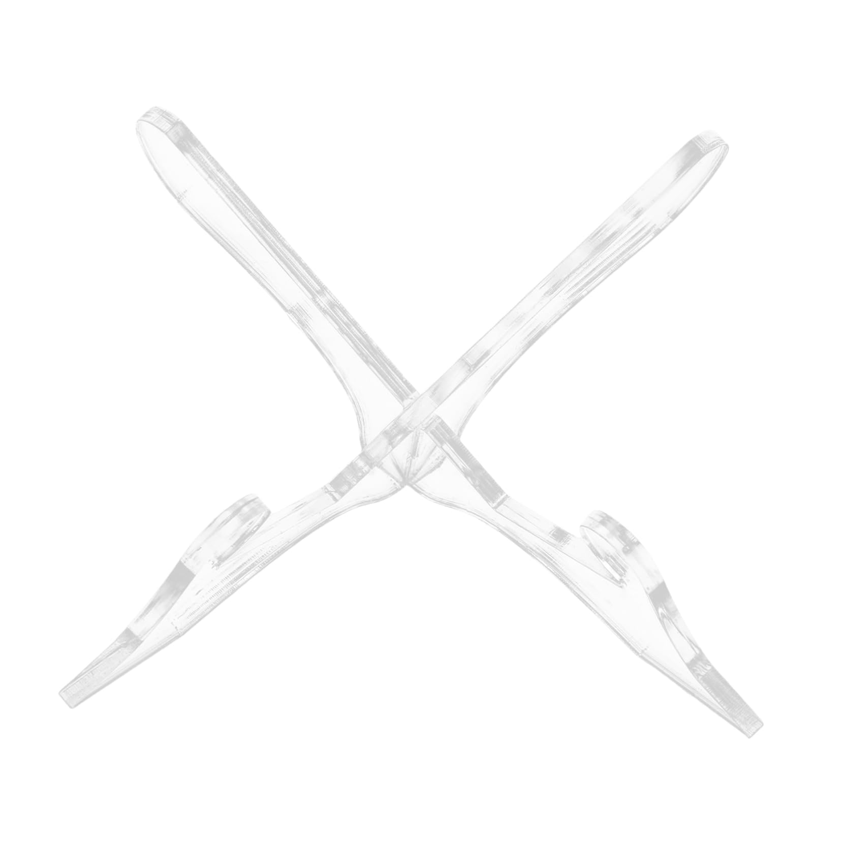 PRETYZOOM Adjustable Acrylic Book Stand Kitchen Recipe Book Holder Recipe Reading Rack