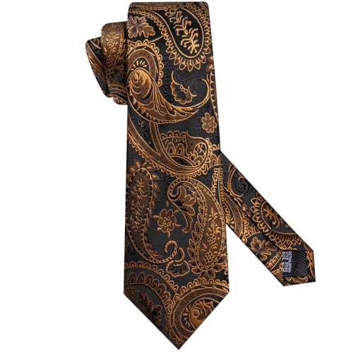 Image of Hi-Tie 5Pcs Mens Solid Color Silk Tie Satin Pretied Bowtie Lapel Pin for Men Handkerchief Cufflink Wedding Gift Box
