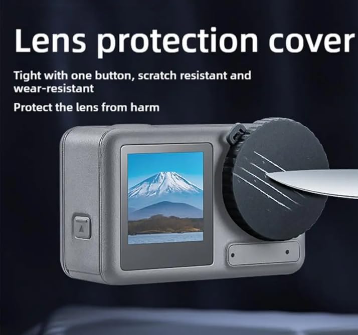 Miniatura 2 de Cubierta antipolvo para lente de cámara DJI Osmo Action 5 Pro, funda protectora de silicona antideslizante a prueba de polvo para DJI Action 435 Pro