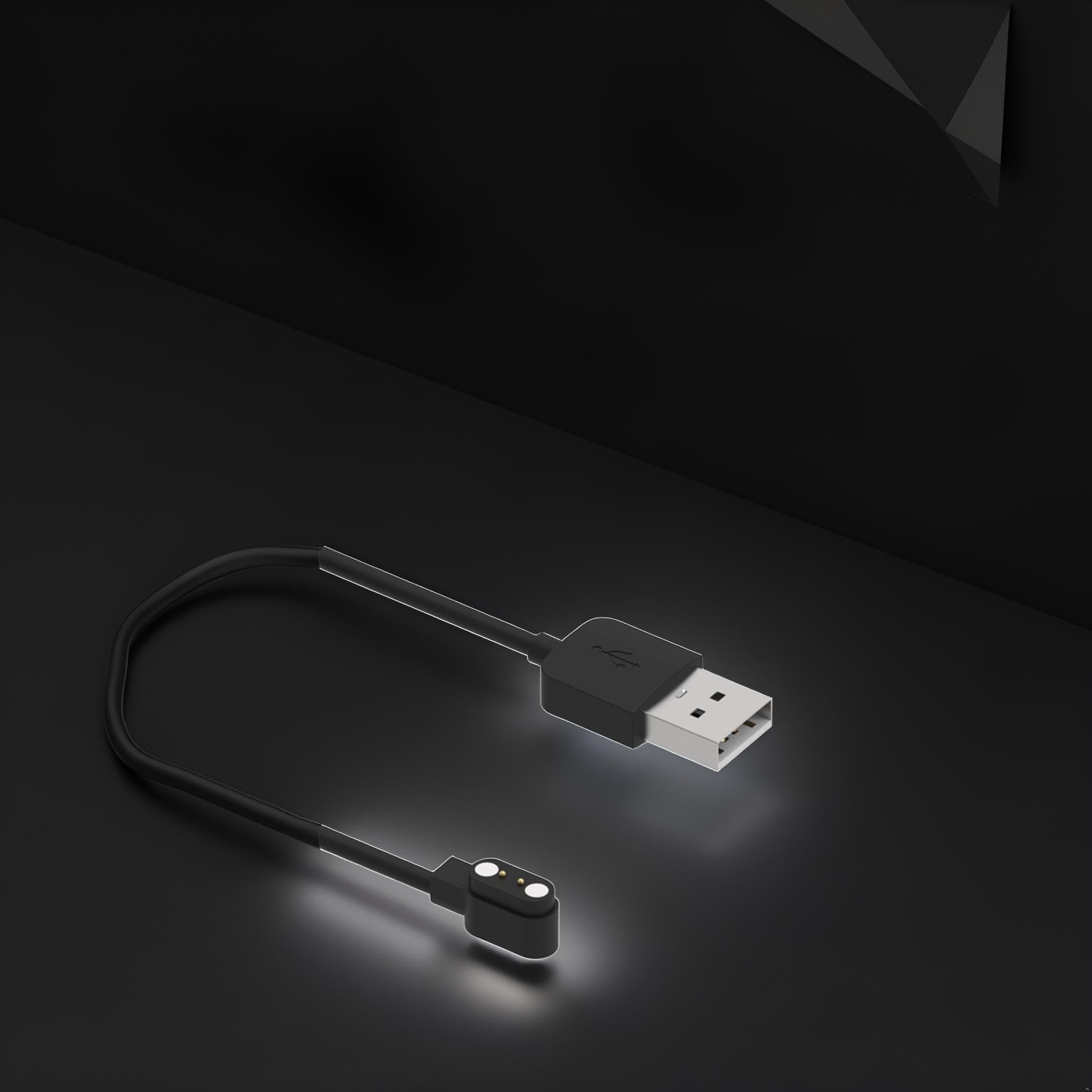 Negro compatible con cargador de reloj inteligente Da Fit, cable de carga USB de repuesto de 3.3 pies para reloj inteligente, reloj inteligente, cables de repuesto y cargadores, teléfonos celulares y