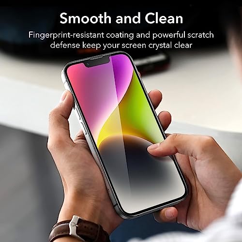 Image of JGD PRODUCTS ORIGINAL HD Curve Edges for iPhone 13, iPhone 13 Pro, iPhone 14 5G tempered glass with Full Edge Protection and Easy Installation Kit