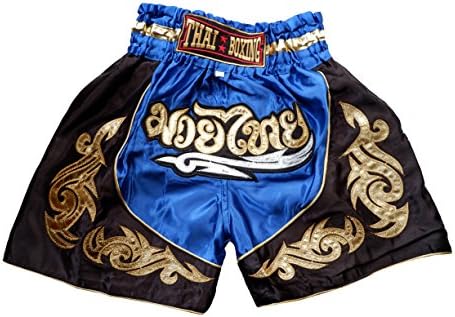 Nakarad Kid Muay Thai Boxing Shorts 2 Years Old - 10 Years Old (Blue, XS)