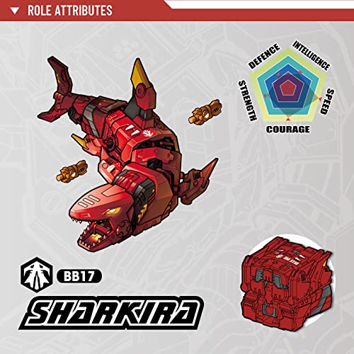 52TOYS Beastbox SHARKIRA Deformation Toy, Collectible Shark Action Figure, Multicolored Gift for Boys - Image 8