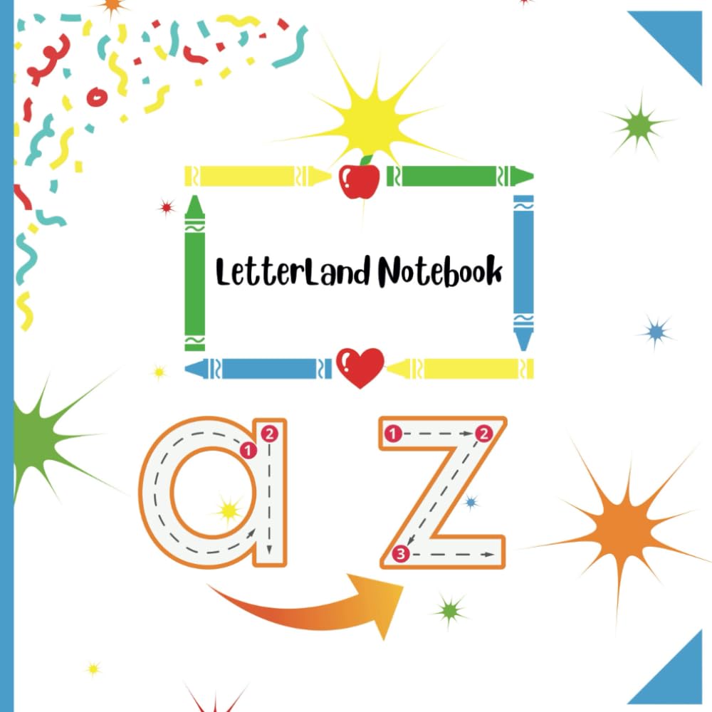 LetterLand Notebook: Educational coloring and tracing pages for kids