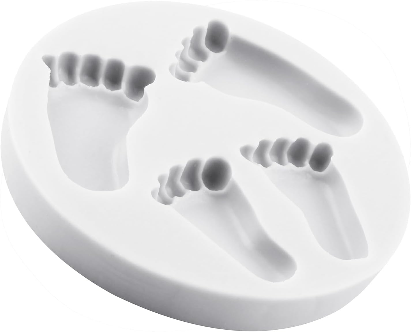 Baby Foot Polymer Clay Mold Baby Foot Print Silicone Molds for DIY Craft Epoxy Resin Casting Polymer Clay Tools Crafts Air Dry Jewelry Making