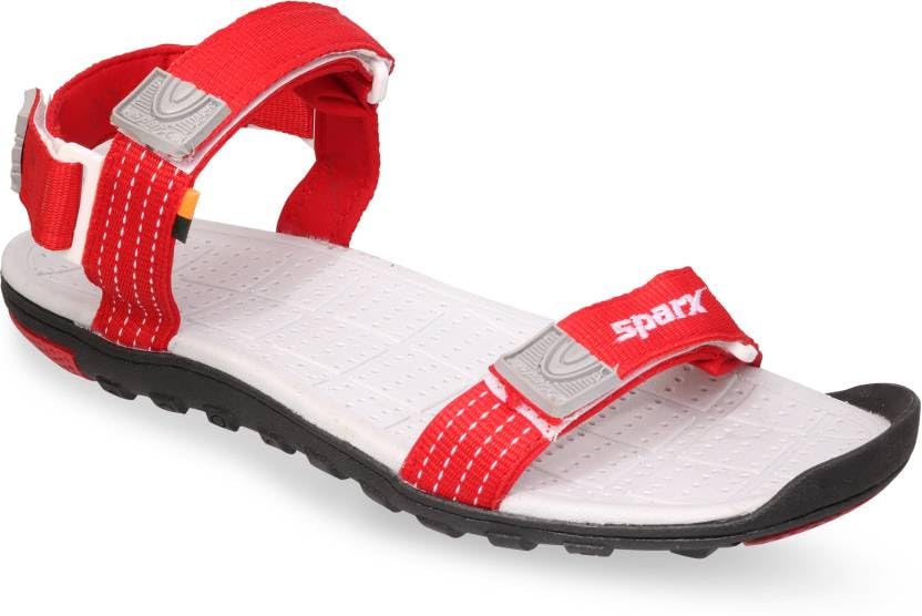 Image of SPARX mens Sparx Men Red Grey Stylish Floaters Sandal