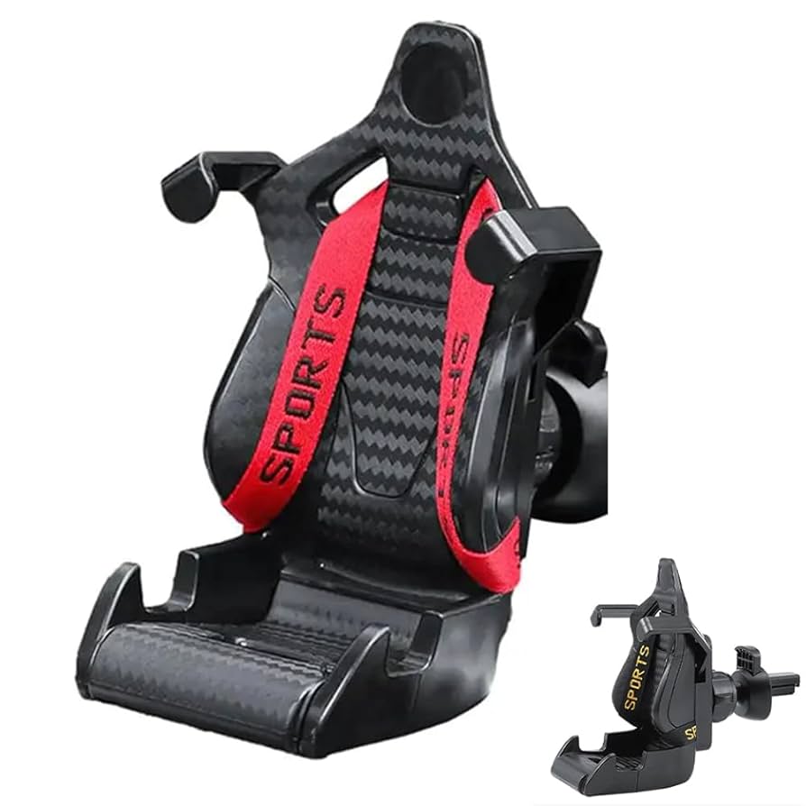 スマホアクセサリー DEEP RACER 360 Ring Phone Holder Carbon Fiber Sports Car Seat Phone Holder,Racing Seat with