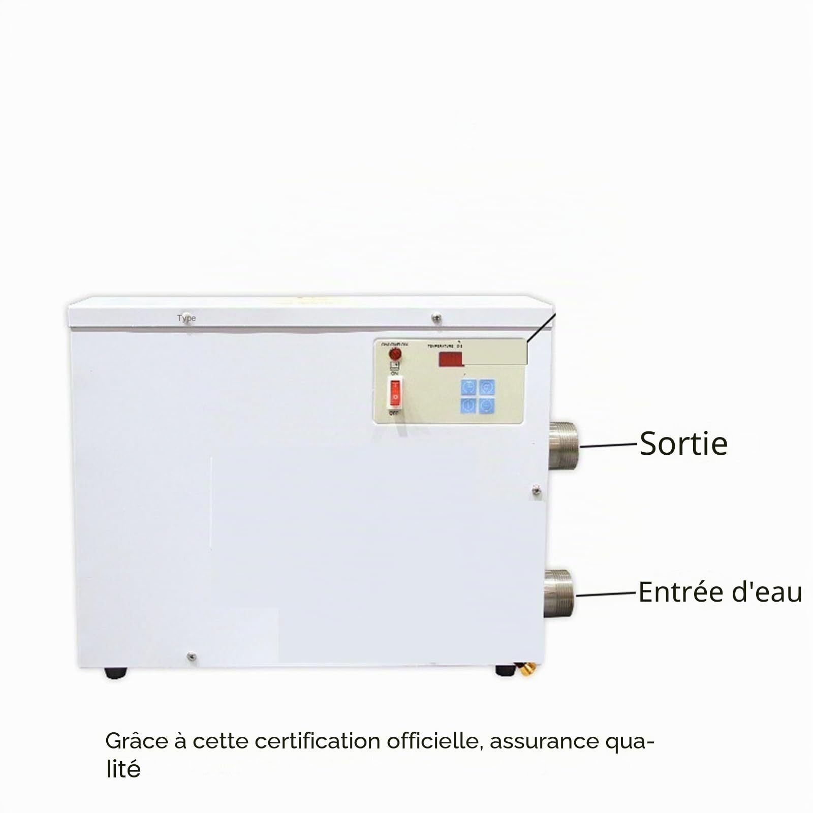 Pompe à Chaleur Haute précision 5,5 KW/9 kW/11 kW/15 kW/18 KW pour Piscine, Chauffe-Eau électrique pour Spa, 220/380 V, largement Applicable (11 KW, 380 V)