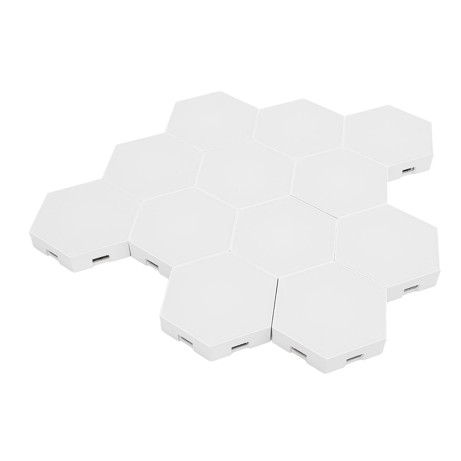 Eujgoov Applique Murale Hexagonale, Panneau Intelligent LED RVB avec Commande Vocale et Synchronisation Musicale, pour la Décoration de la Pièce et les Fêtes