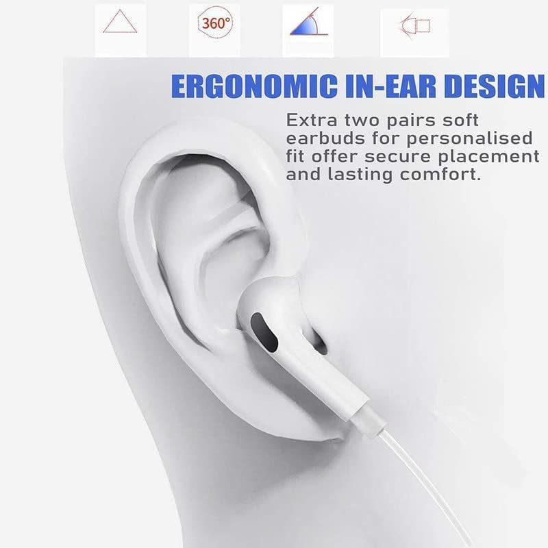 Image of Type-C Wired Earphones for iPhone | Hi-Fi Sound, Built-in Mic & Volume Control | Compatible with iPhone 15, 16, 17, 17 Pro, iPad & All Type-C Devices
