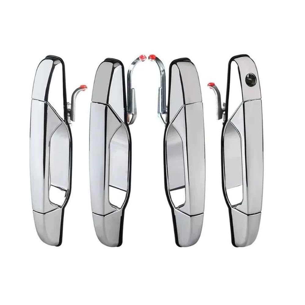 SXQPOCAR Exterior Chrome Door Handle for Chevrolet Silverado for Tahoe for Sierra Replacement Parts