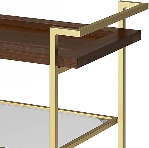 Miniatura 5 de SIMPLIHOME Jace - Carrito de bar 26 pulgadas coñac