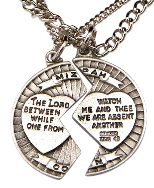 Westman Works Pewter Mizpah Necklace Set with Stainless Steel Chains, 18 Inch and 24 Inch3