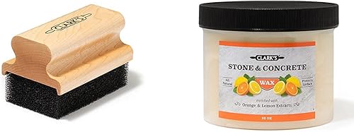 CLARK'S Aplicador grande y cera de esteatita (32oz) | Cuidado de piedra y hormigón