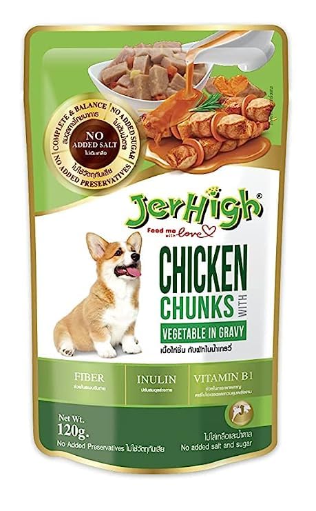 See full amazon price history chart for Jerhigh Chicken Chunks Vegetable Gravy Dog Food for All Life Stages, High Protein Chicken, Chicken Chunks Vegetable Gravy Dog (Pack of 5) Sold by Fps Jerhigh Chicken Chunks Vegetable Gravy Dog Food for All Life Stages, High Protein Chicken, Chicken Chunks Vegetable Gravy Dog (Pack of 5) Sold by Fps (B0C96PP6NX) Amazon Price History, Amazon Price Tracker