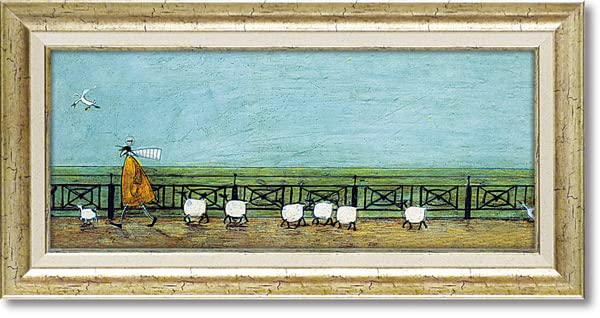 Amazon.co.jp: 絵画 サムトフト・ひつじ達と散歩 現代アート